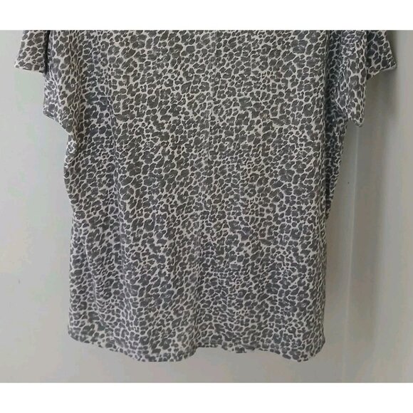 Pilcro Anthropologie The Jordyn Cotton Slub V Neck T Shirt Size Medium Brown - Picture 10 of 11